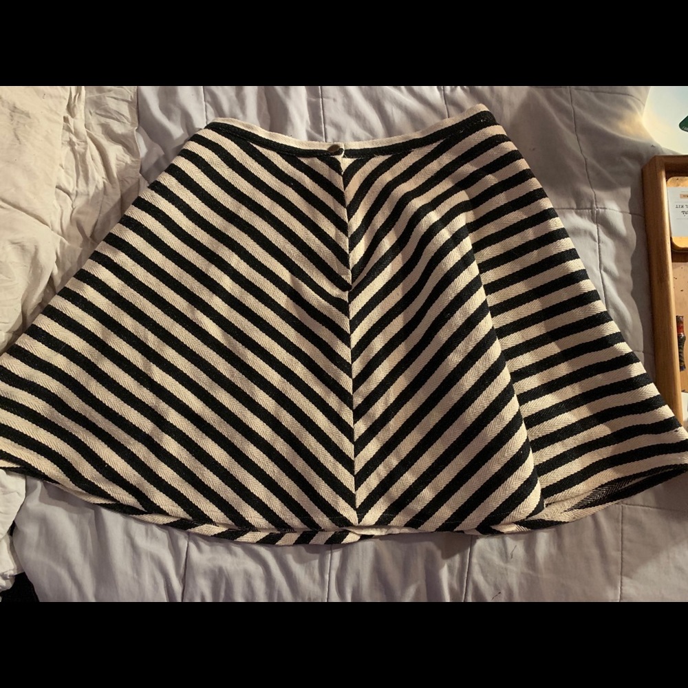 Greylin striped skirt